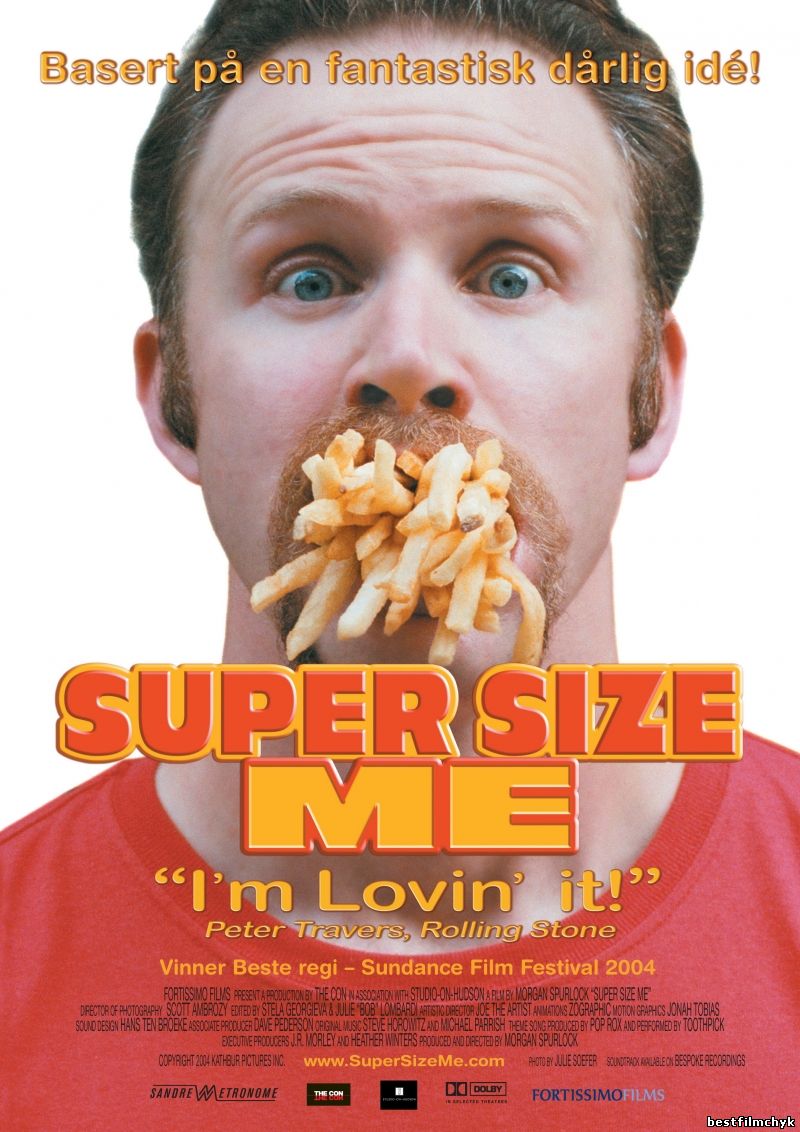 Двойная порция / Super Size Me (2004) Смотреть Онлайн