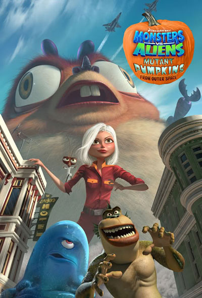  Монстры против овощей / Monsters vs Aliens: Mutant Pumpkins from Outer Space (2009) HDTVRip/HDTV 720p